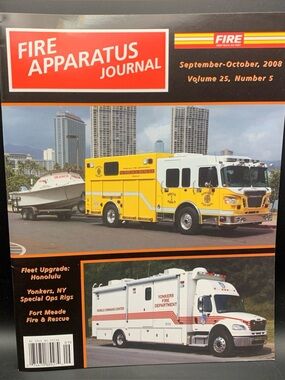 Fire Apparatus Journal Sept October 2008 Vol 25 Number 5 Yonkers NY Special Ops